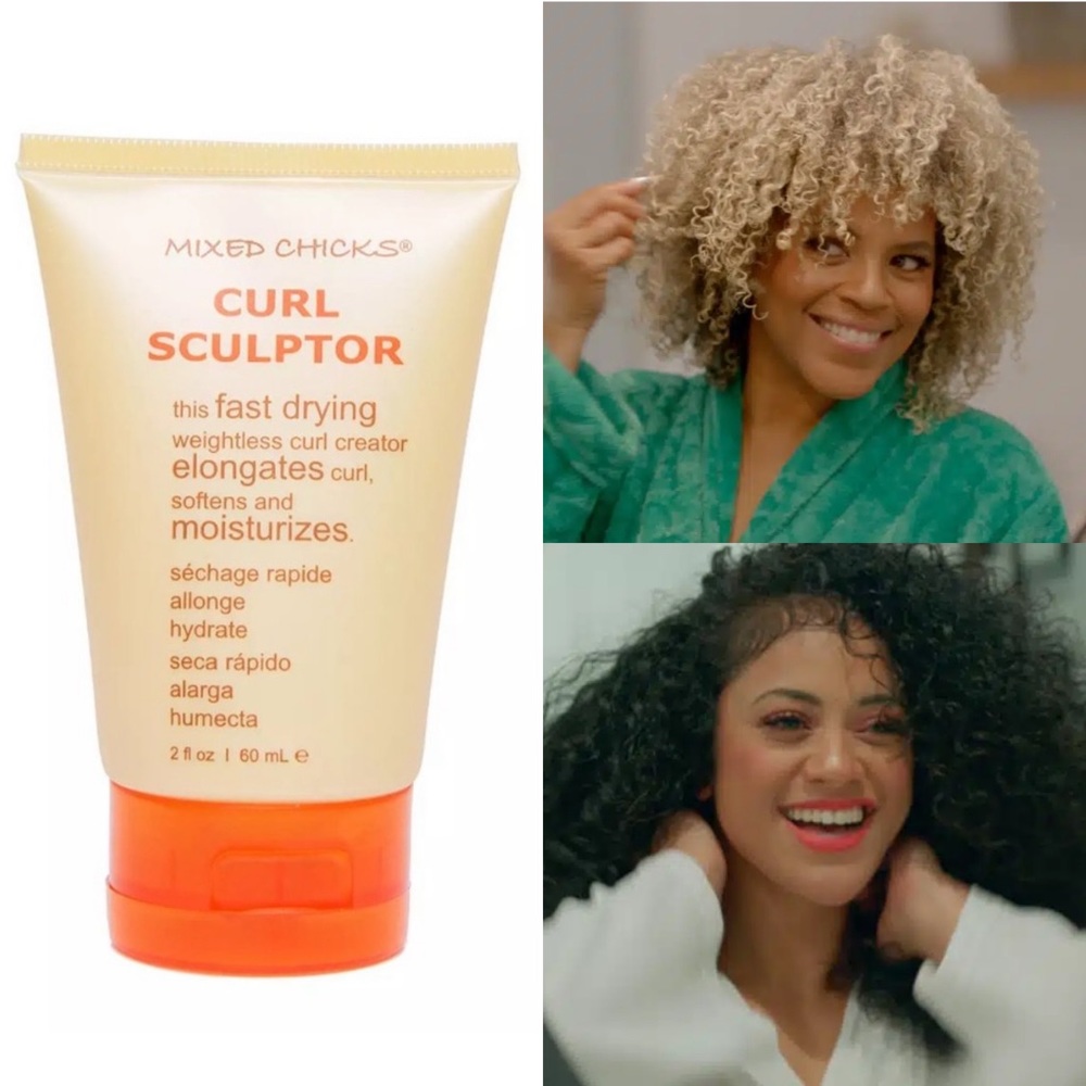 Mixed Chicks Curl Sculptor Moisturizing Fast Drying Leave-In Conditioner Travel